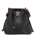 Lockme Bucket Bag, &pound;750, Handbags, Black, Leather, Front view